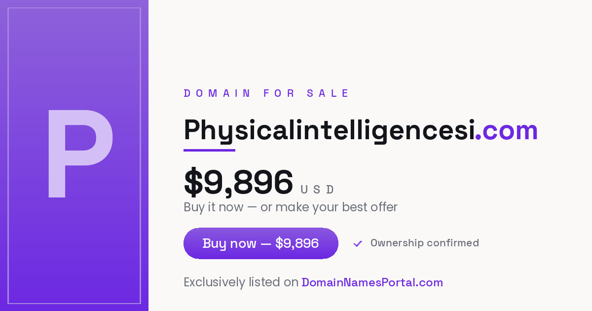 Physicalintelligencesi.com share card