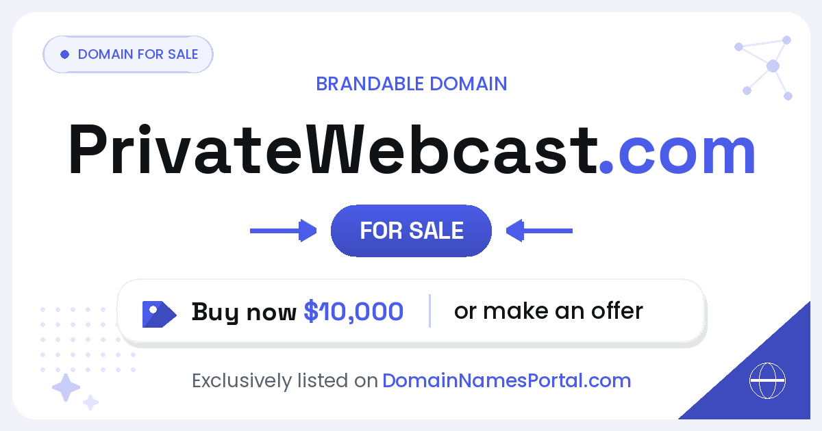 PrivateWebcast.com share card