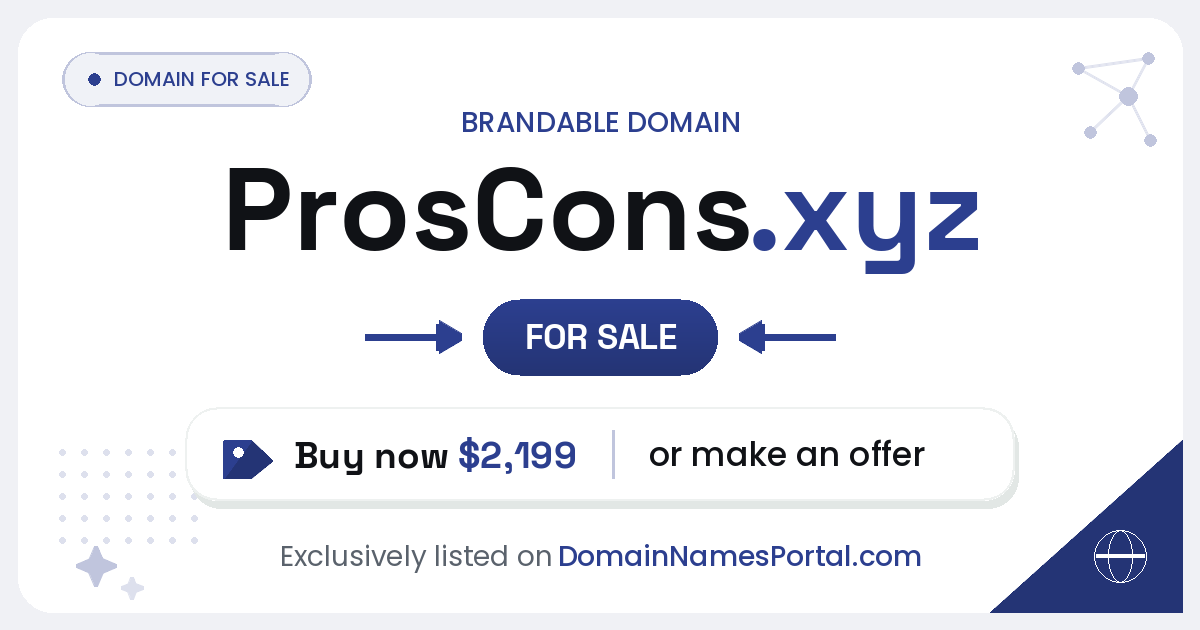 ProsCons.xyz share card
