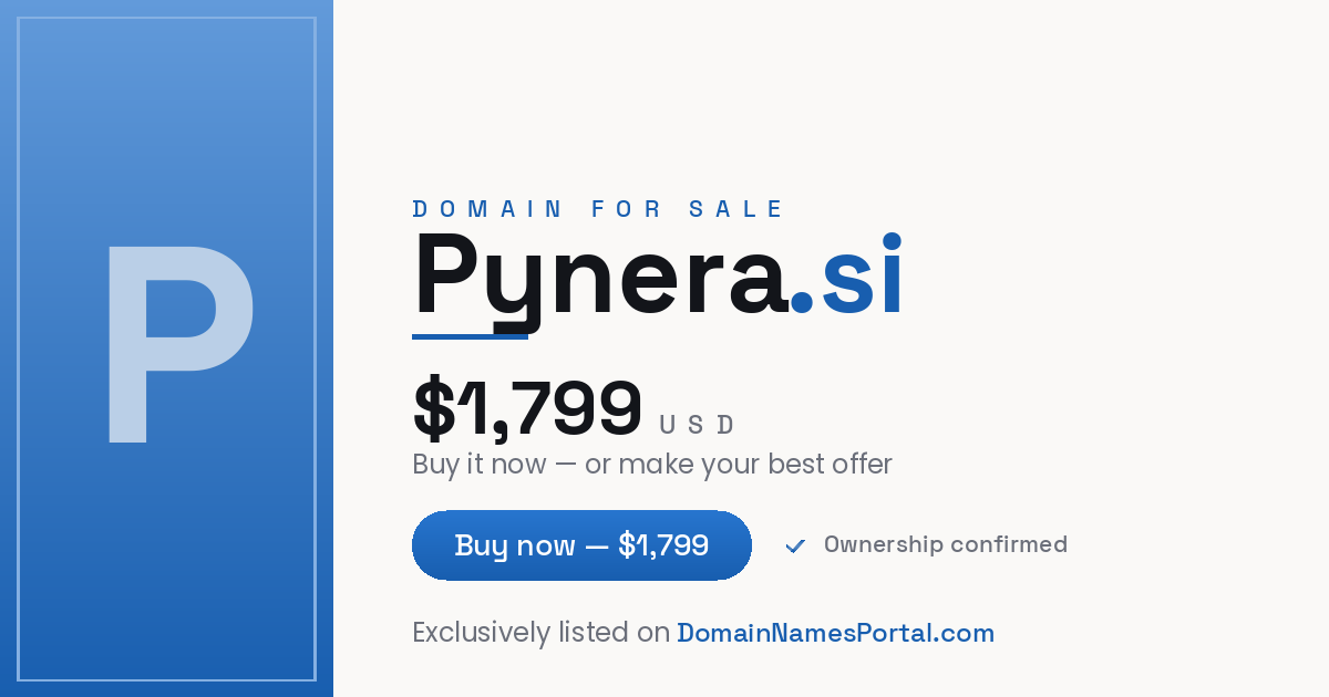 Pynera.si share card