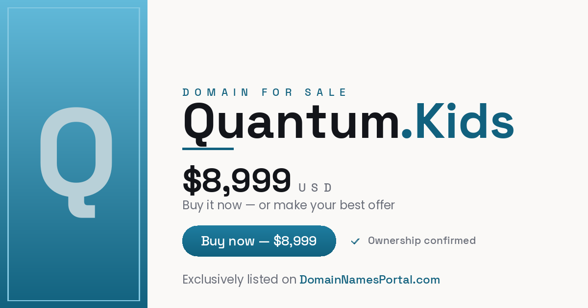 Quantum.Kids share card