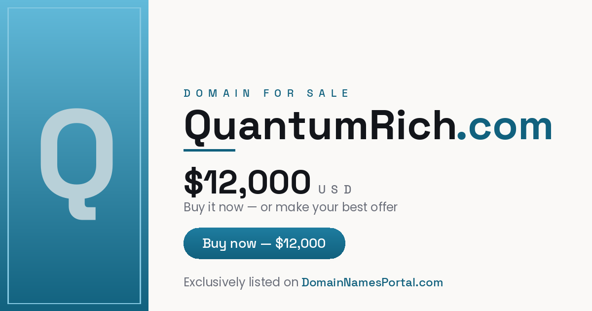 QuantumRich.com share card