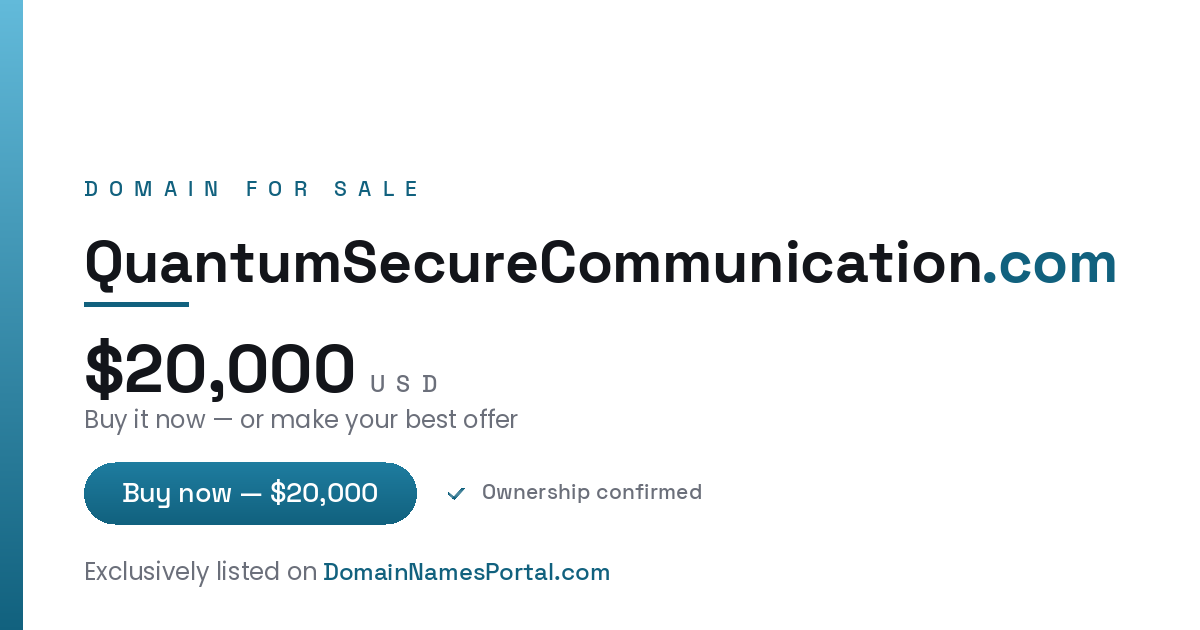 QuantumSecureCommunication.com share card