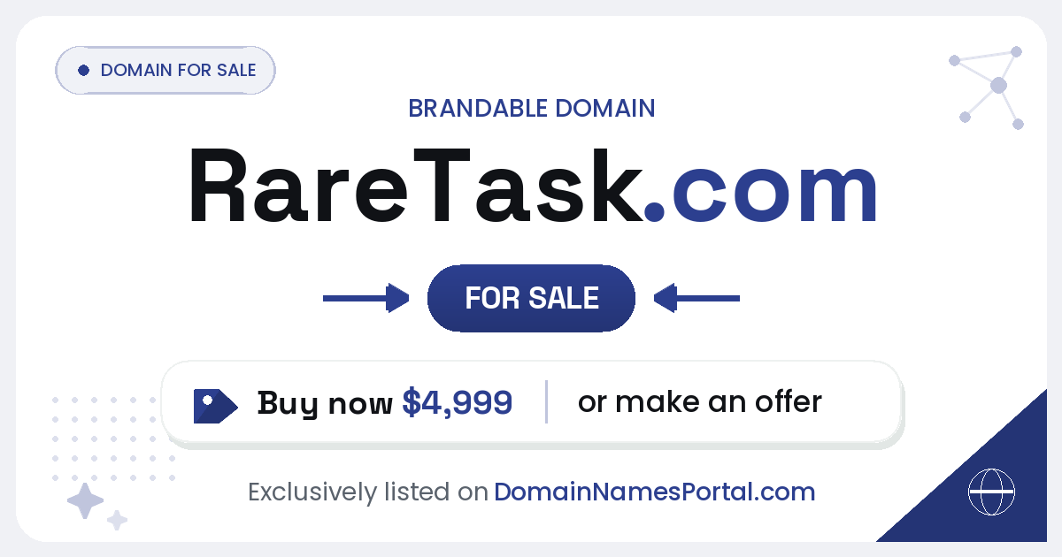 RareTask.com share card