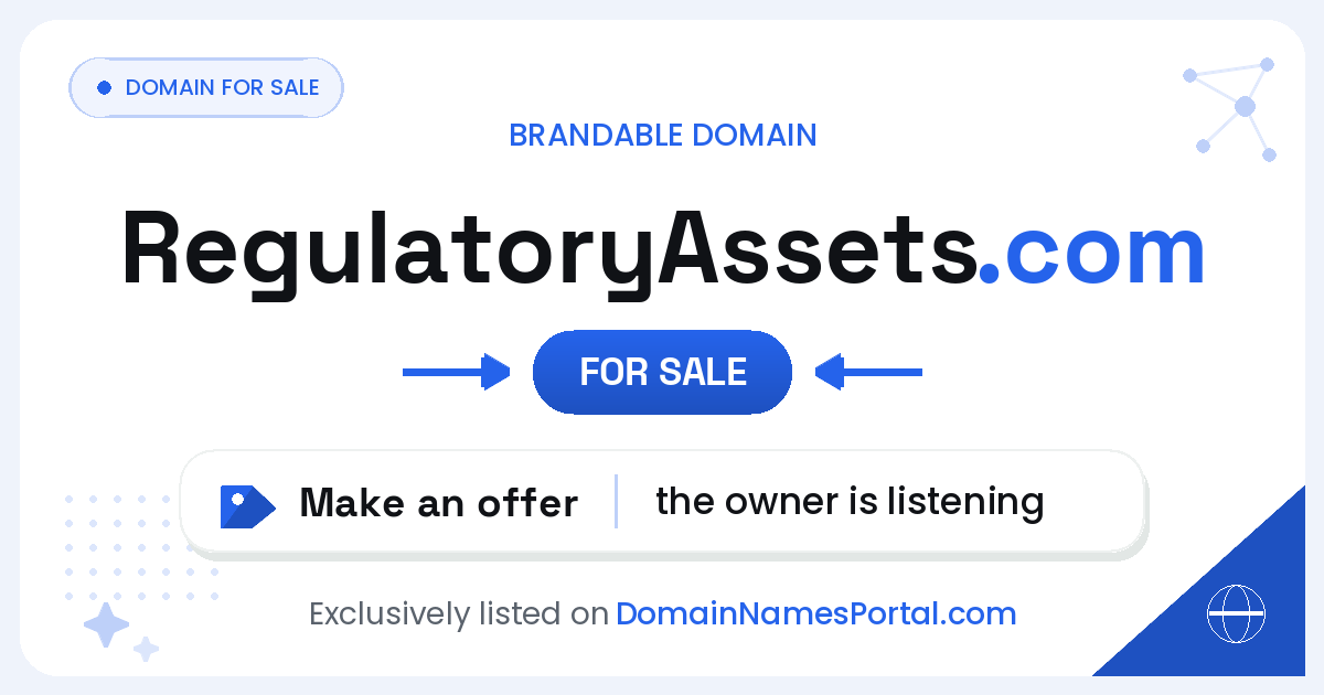 RegulatoryAssets.com share card