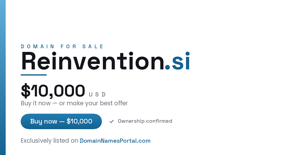 Reinvention.si share card