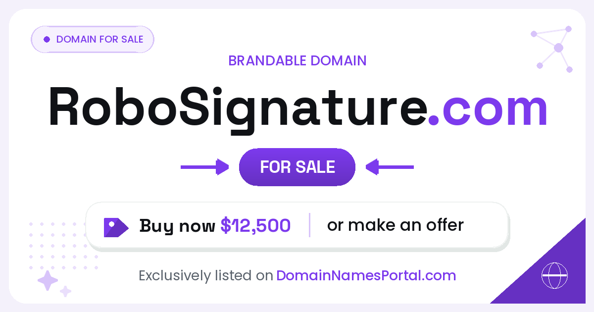 RoboSignature.com share card