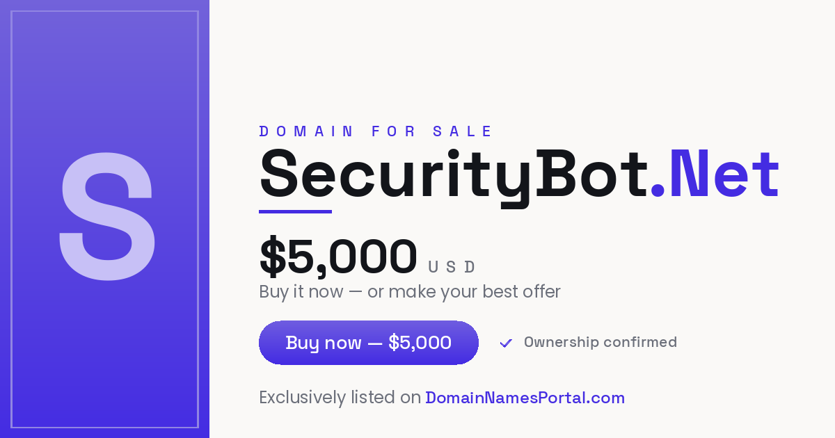 SecurityBot.Net share card