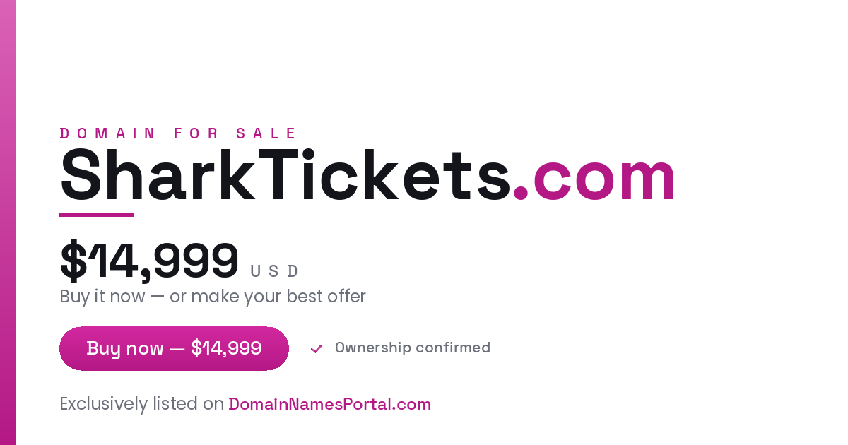SharkTickets.com share card