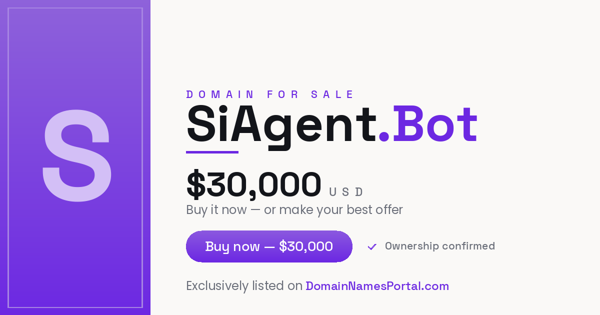SiAgent.Bot share card