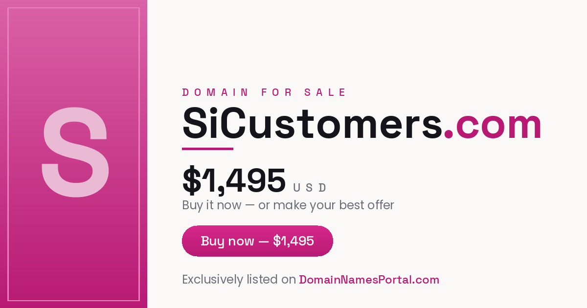 SiCustomers.com share card