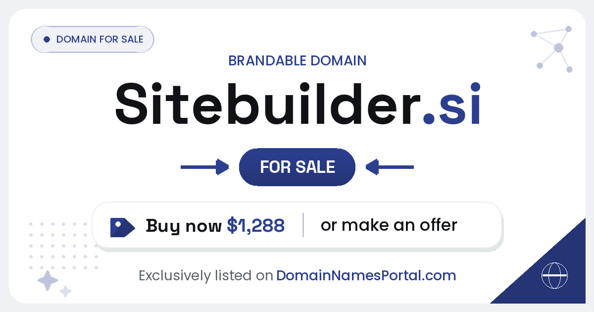 Sitebuilder.si share card