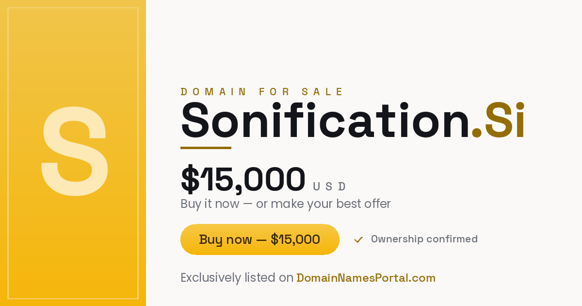 sonification.si share card