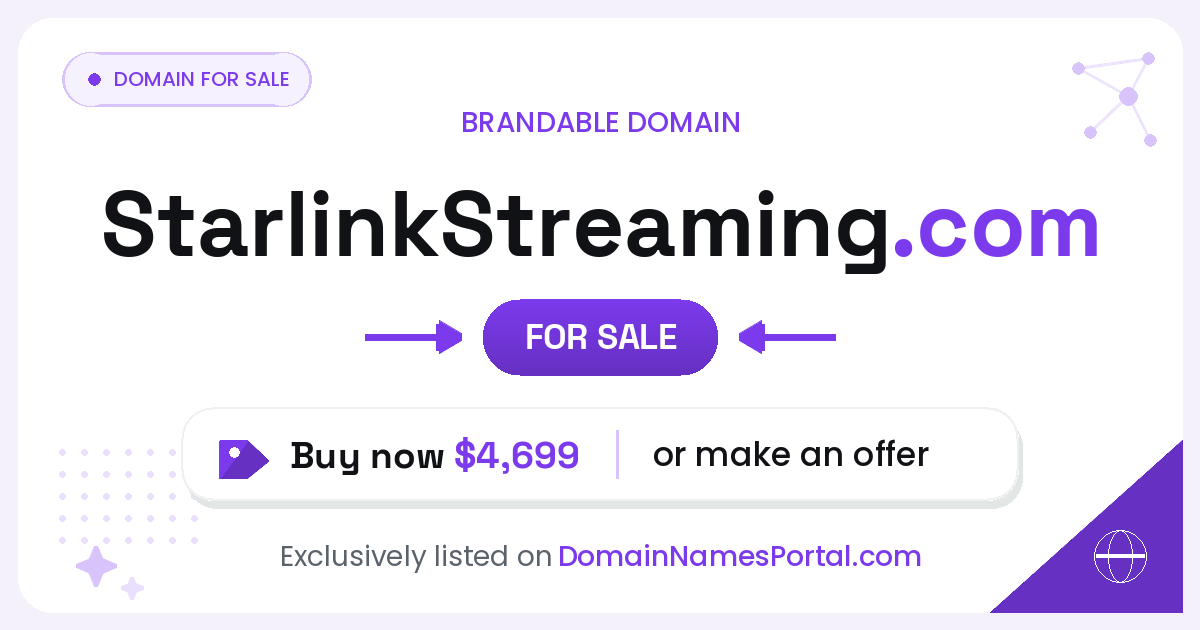 StarlinkStreaming.com share card