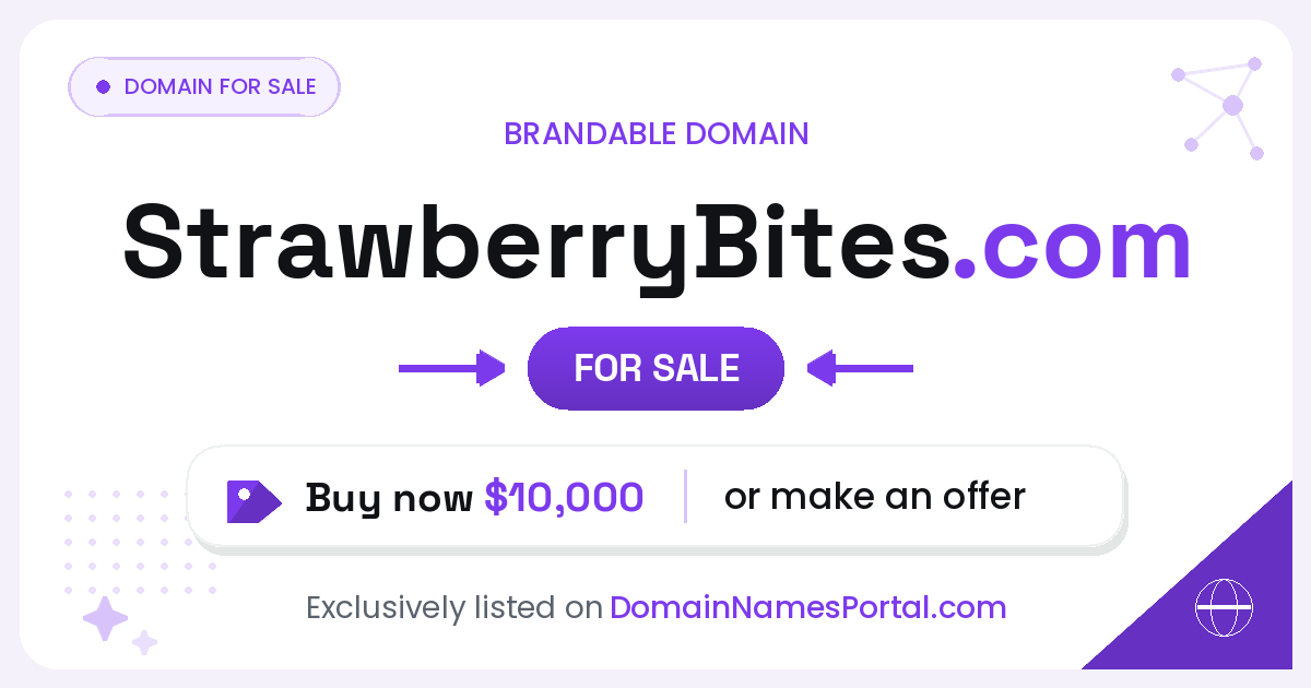 StrawberryBites.com share card