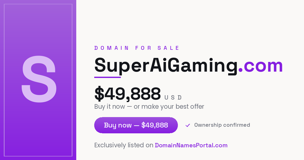 SuperAiGaming.com share card
