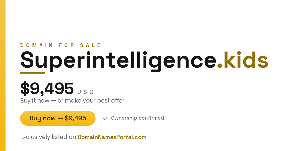 Superintelligence.kids share card
