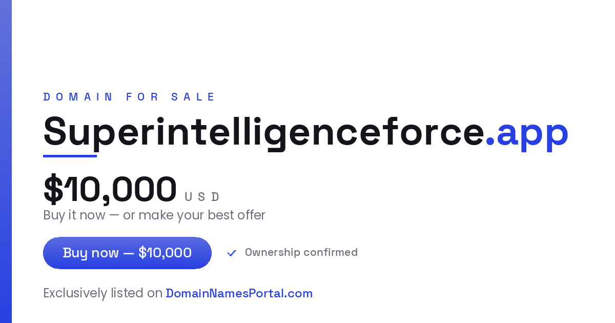 Superintelligenceforce.app share card