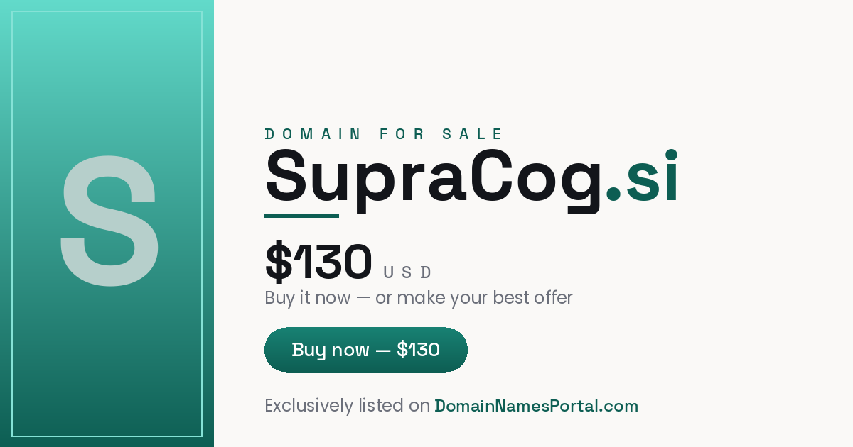 SupraCog.si share card