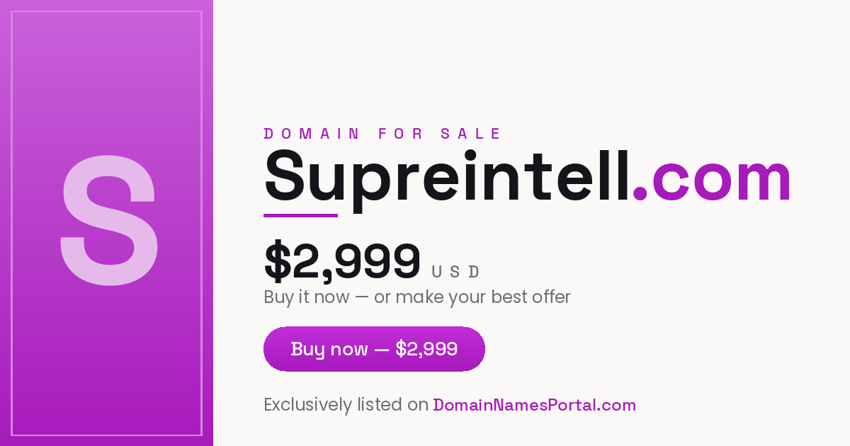 Supreintell.com share card