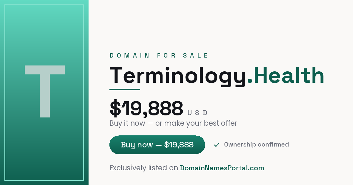 Terminology.Health share card
