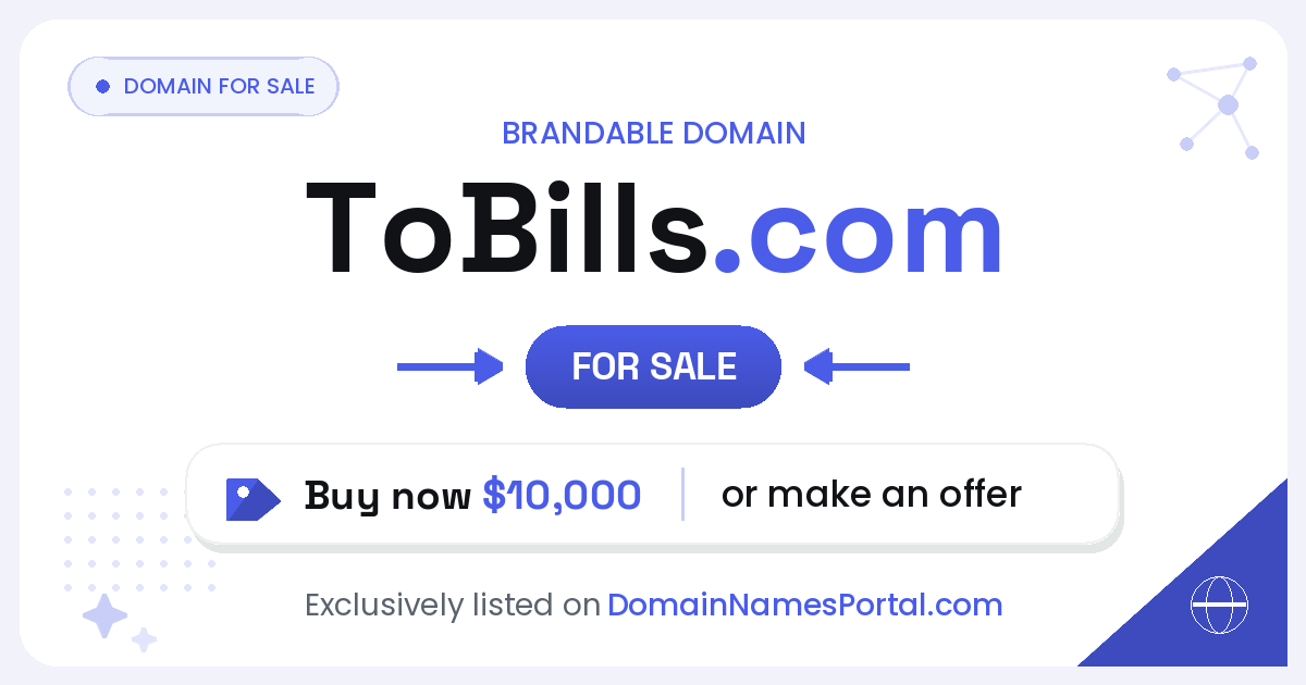 ToBills.com share card