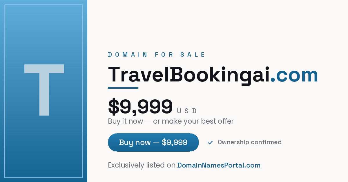 TravelBookingai.com share card