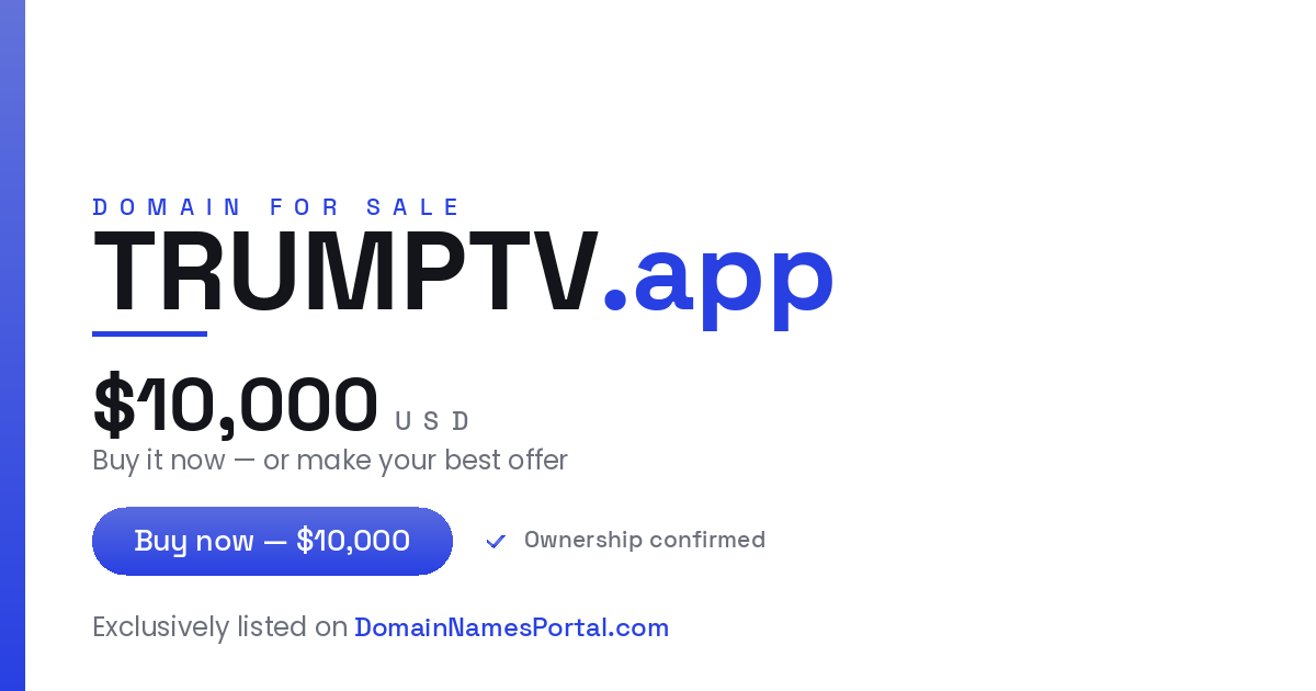 TRUMPTV.app share card