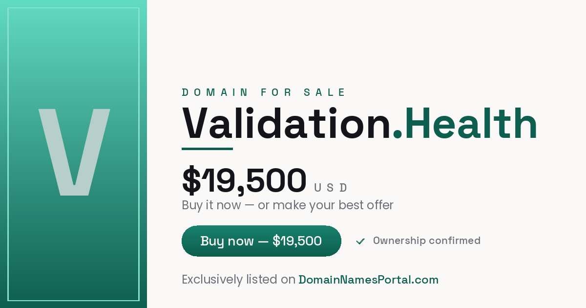 Validation.Health share card