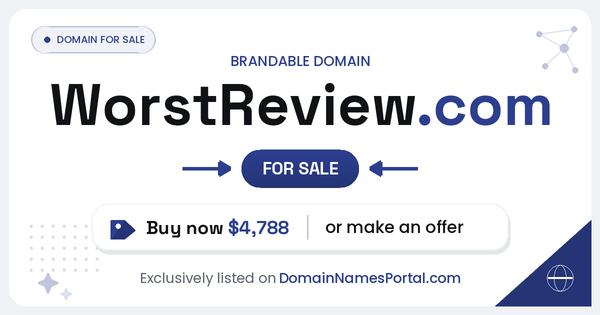 WorstReview.com share card