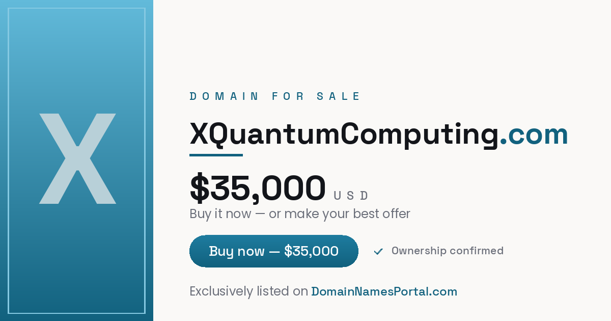 XQuantumComputing.com share card